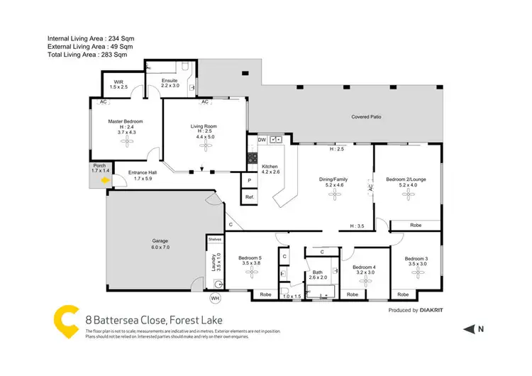 Floorplan of Homely house listing, 8 Battersea Close, Forest Lake QLD 4078