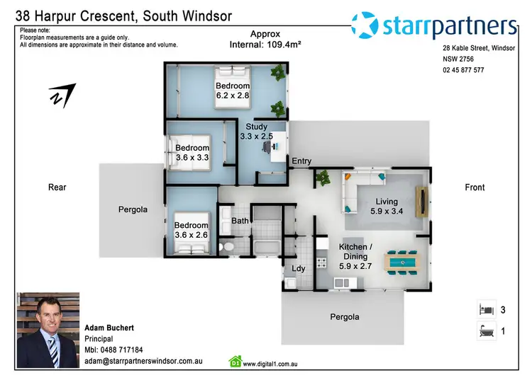 Floorplan of Homely house listing, 38 Harpur Crescent, South Windsor NSW 2756