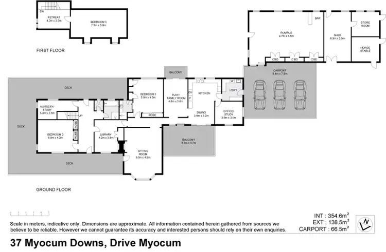 Floorplan of Homely house listing, 37 Myocum Downs Drive, Myocum NSW 2481