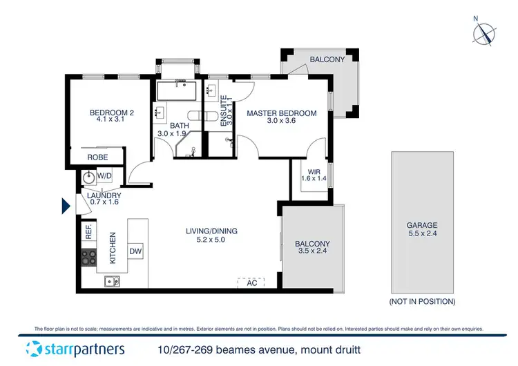 Floorplan of Homely unit listing, 10/267-269 Beames Avenue, Mount Druitt NSW 2770
