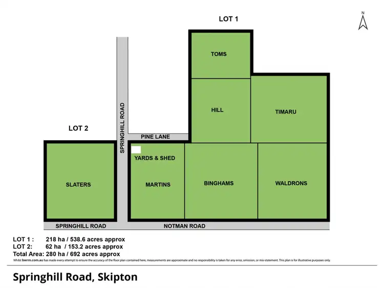 Floorplan of Homely rural property listing, Spring Hill Road, Skipton VIC 3361