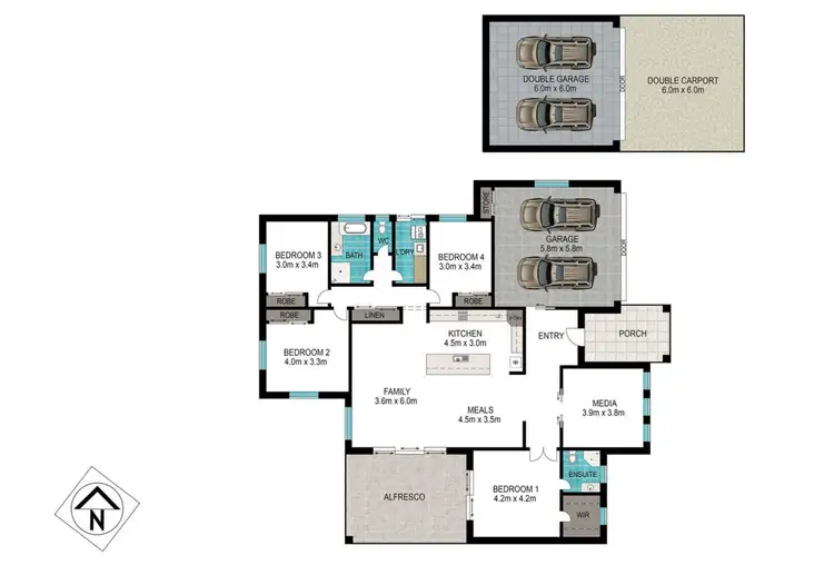 Floorplan of Homely house listing, 7 Sunshine Way, Kingsthorpe QLD 4400