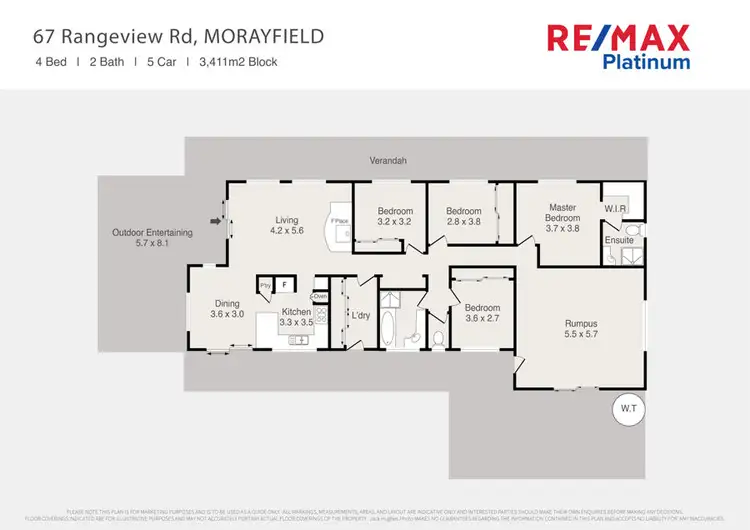 Floorplan of Homely rural property listing, 67 Rangeview Road, Morayfield QLD 4506