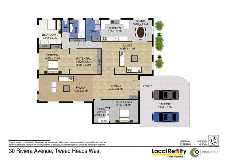 Floorplan of Homely house listing, 30 Riviera Ave, Tweed Heads West NSW 2485