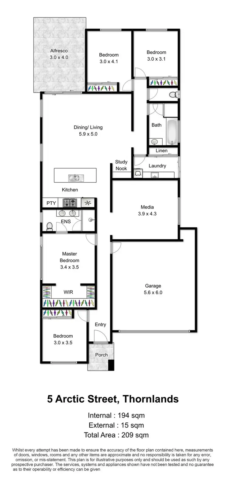 Floorplan of Homely house listing, 5 Arctic Street, Thornlands QLD 4164