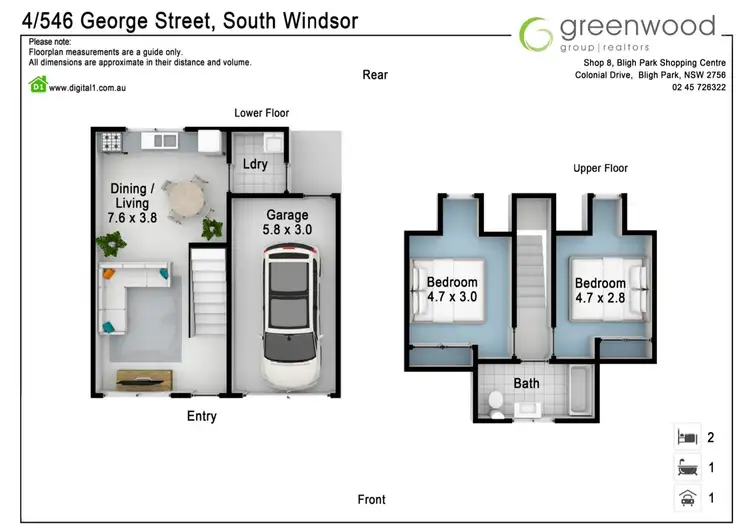 Floorplan of Homely house listing, 4/546 George Street, South Windsor NSW 2756