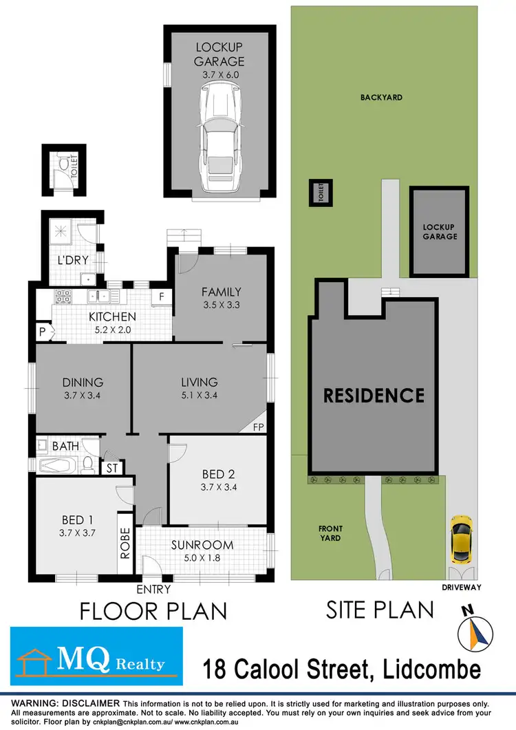 Floorplan of Homely house listing, 18 Calool Street, Lidcombe NSW 2141