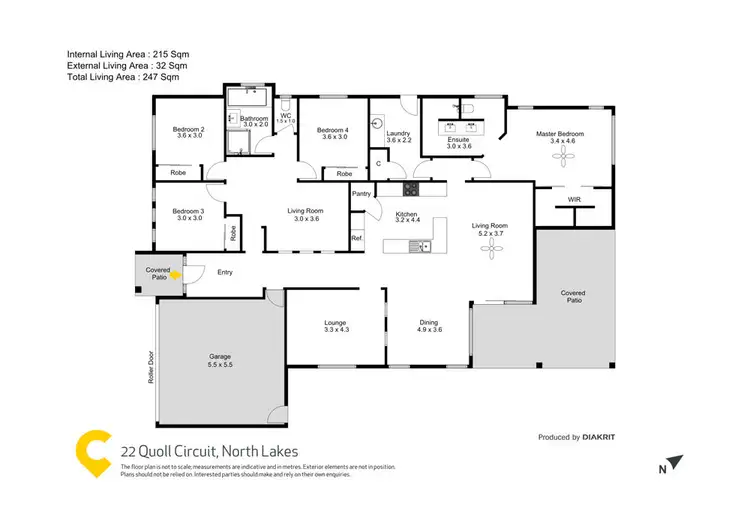 Floorplan of Homely house listing, 22 Quoll Circuit, North Lakes QLD 4509