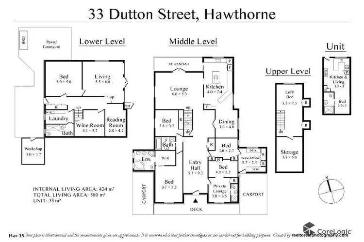 Floorplan of Homely house listing, 33 Dutton St, Hawthorne QLD 4171