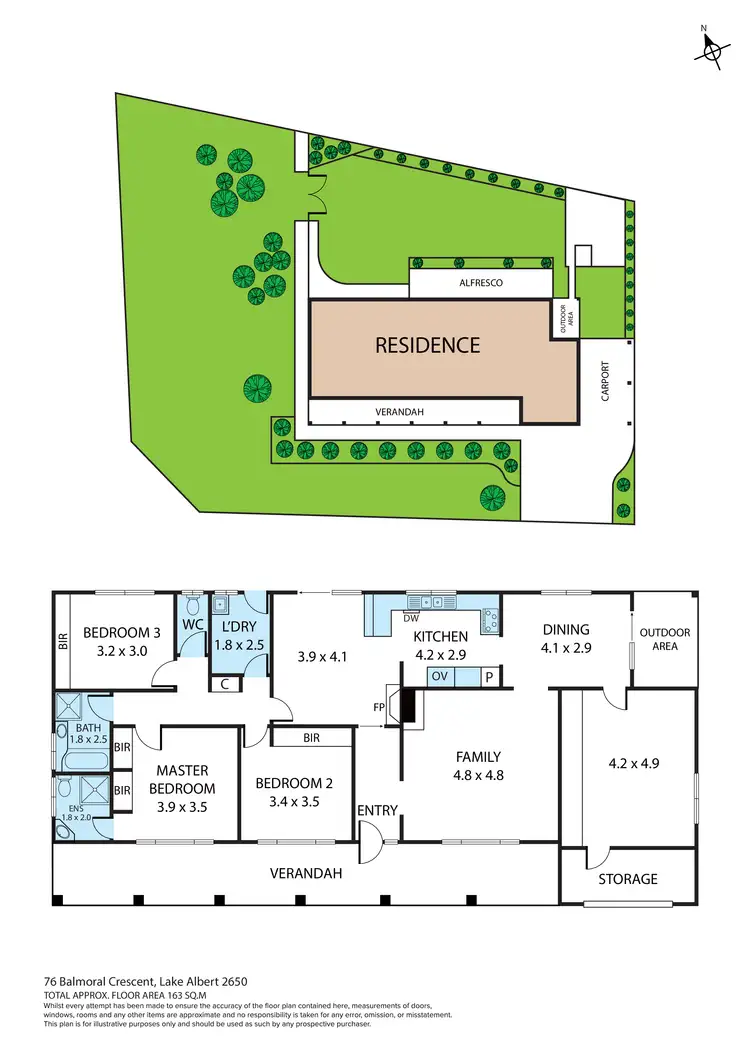 Floorplan of Homely house listing, 76 Balmoral Crescent, Lake Albert NSW 2650
