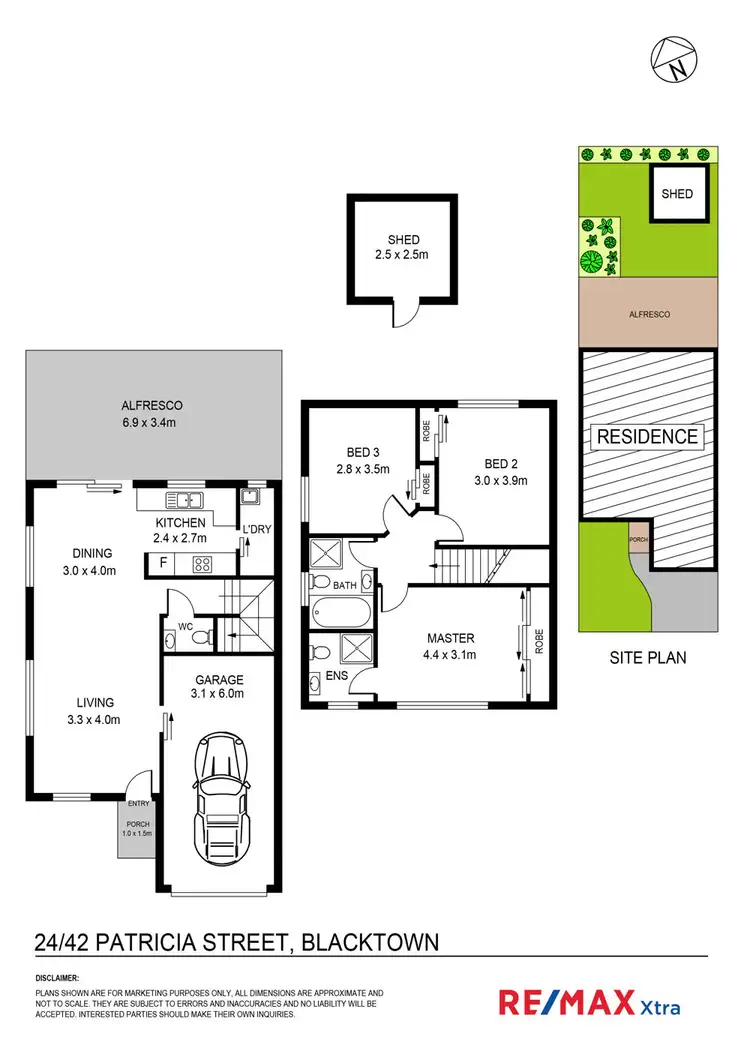 Floorplan of Homely townhouse listing, 24/42 Patricia Street, Blacktown NSW 2148