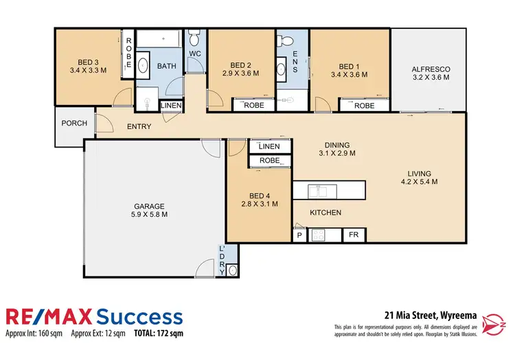 Floorplan of Homely house listing, 21 Mia Street, Wyreema QLD 4352