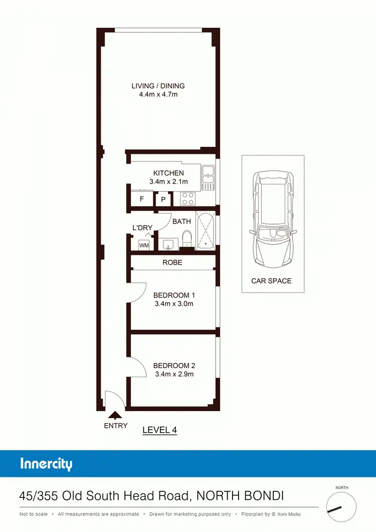 Floorplan of Homely apartment listing, 45/355-357 Old South Head Road, North Bondi NSW 2026