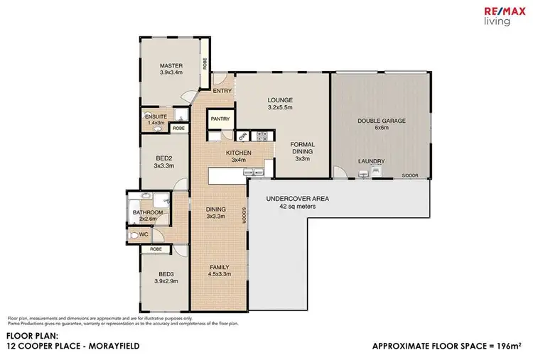 Floorplan of Homely house listing, 12 Cooper Place, Morayfield QLD 4506