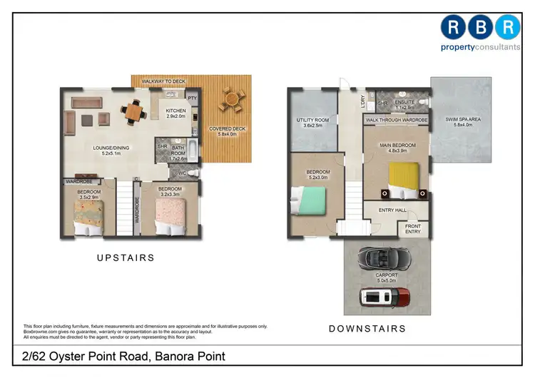 Floorplan of Homely semi-detached listing, 2/62 Oyster Point Road, Banora Point NSW 2486