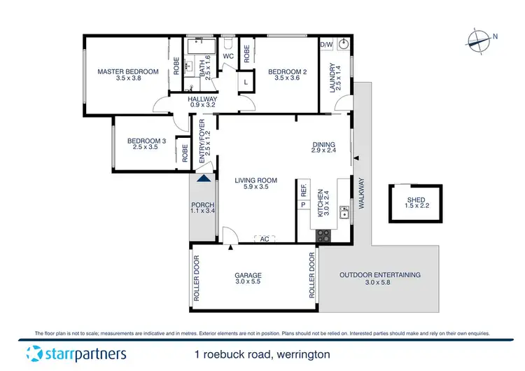 Floorplan of Homely house listing, 1 Roebuck Road, Werrington NSW 2747