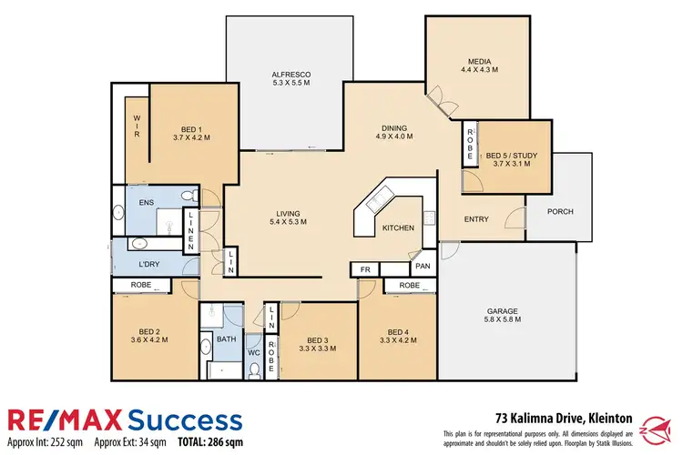Floorplan of Homely house listing, 73 Kalimna Drive, Kleinton QLD 4352