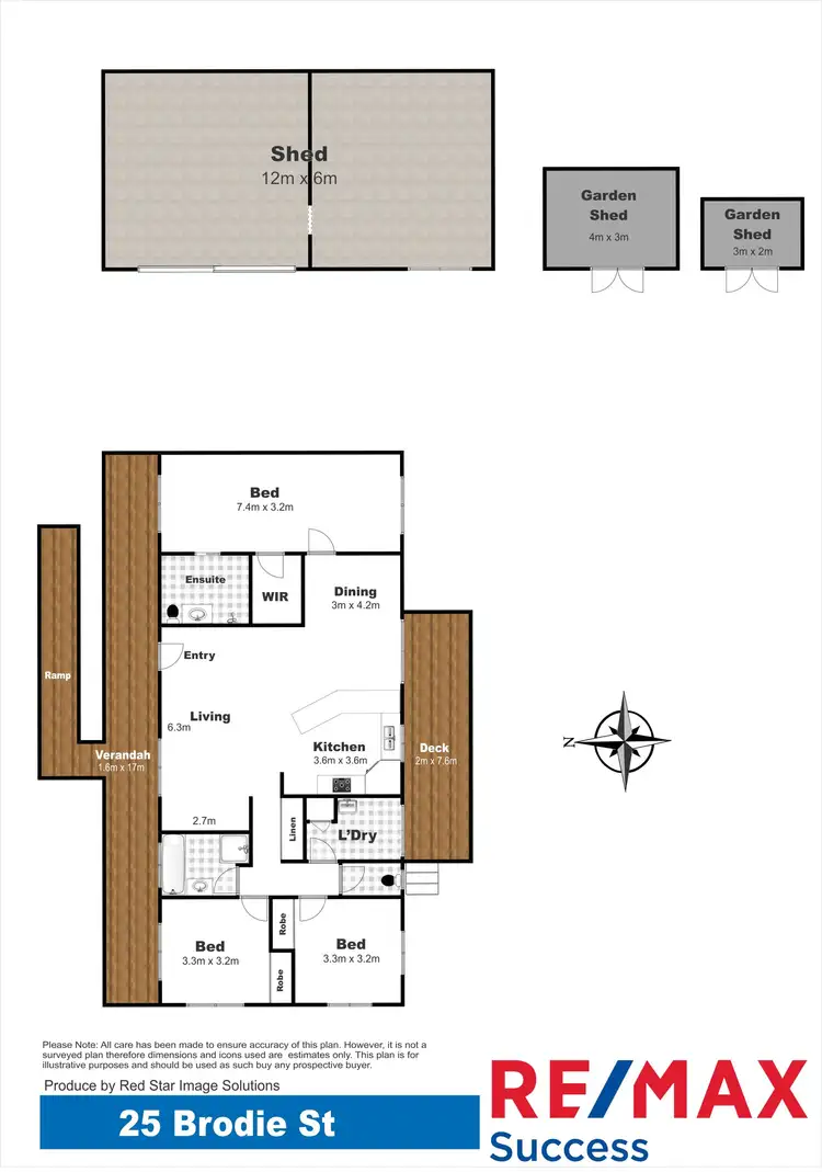 Floorplan of Homely house listing, 25 Brodie Street, Nobby QLD 4360