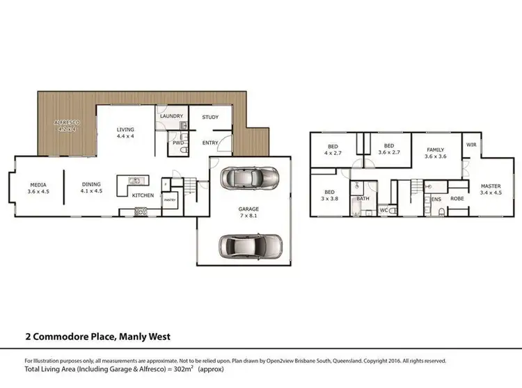 Floorplan of Homely house listing, 2 Commodore Place, Manly West QLD 4179