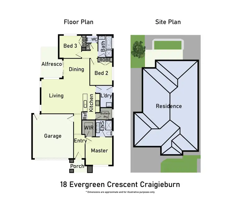 Floorplan of Homely house listing, 18 Evergreen Crescent, Craigieburn VIC 3064