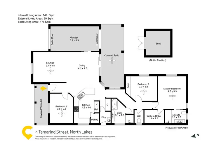 Floorplan of Homely house listing, 4 Tamarind Street, North Lakes QLD 4509