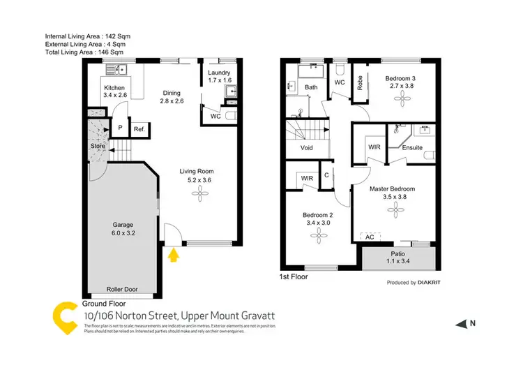 Floorplan of Homely townhouse listing, 10/106 Norton Street, Upper Mount Gravatt QLD 4122