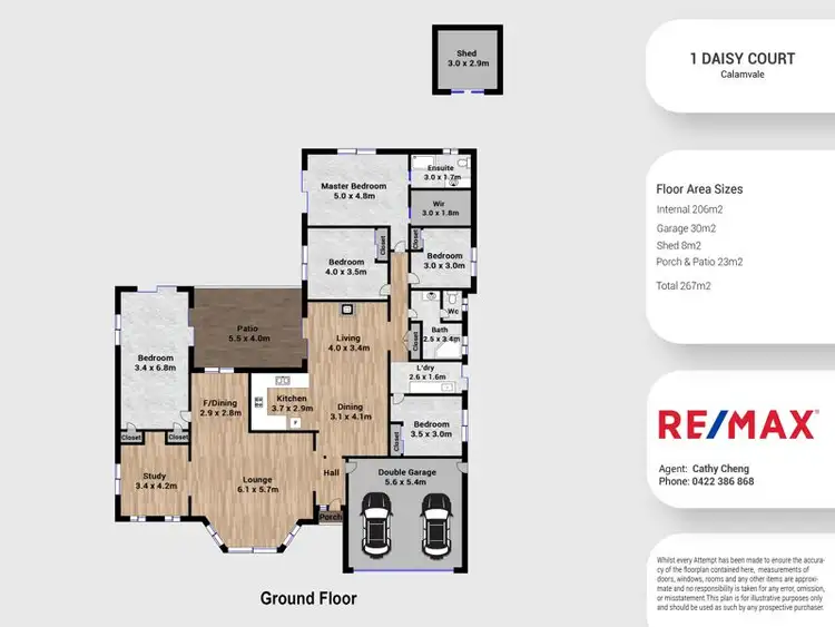 Floorplan of Homely house listing, 1 Daisy  Court, Calamvale QLD 4116