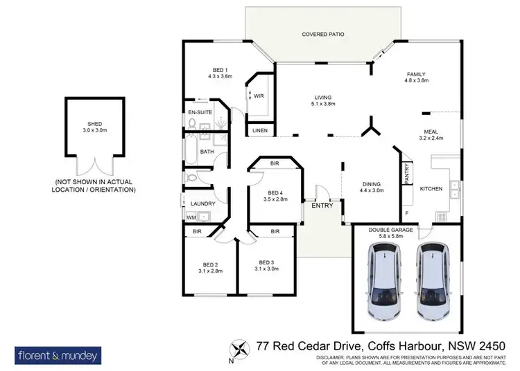 Floorplan of Homely house listing, 77 Red Cedar Drive, Coffs Harbour NSW 2450