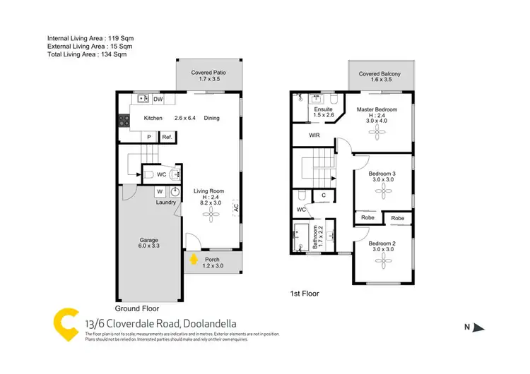 Floorplan of Homely house listing, 13/6 Cloverdale Road, Doolandella QLD 4077