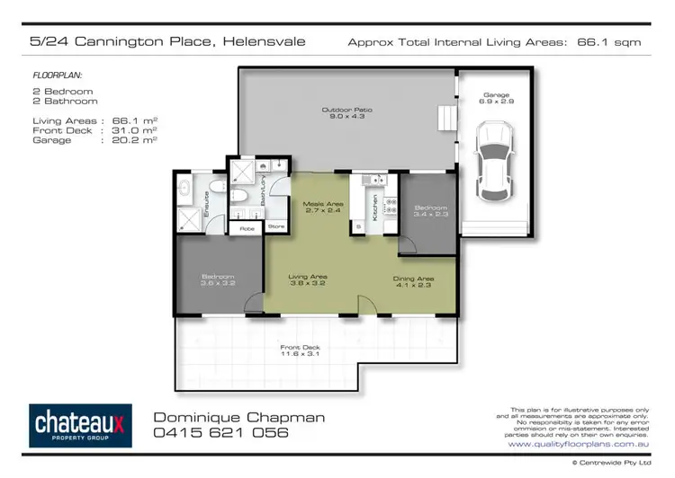 Floorplan of Homely townhouse listing, 5/24 Cannington Place, Helensvale QLD 4212