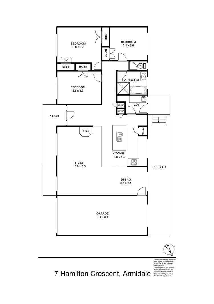 Floorplan of Homely house listing, 7 Hamilton Crescent, Armidale NSW 2350