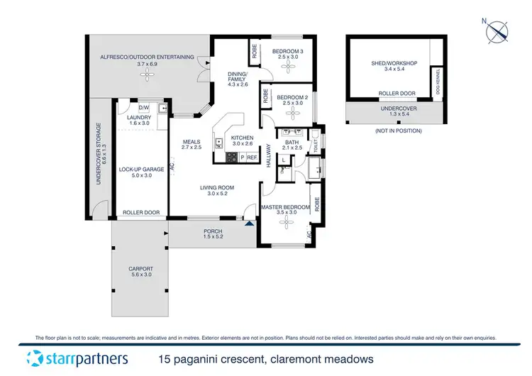 Floorplan of Homely house listing, 15 Paganini Cres, Claremont Meadows NSW 2747