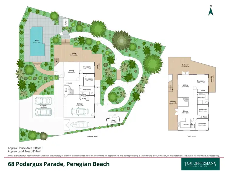 Floorplan of Homely house listing, 68 Podargus Parade, Peregian Beach QLD 4573