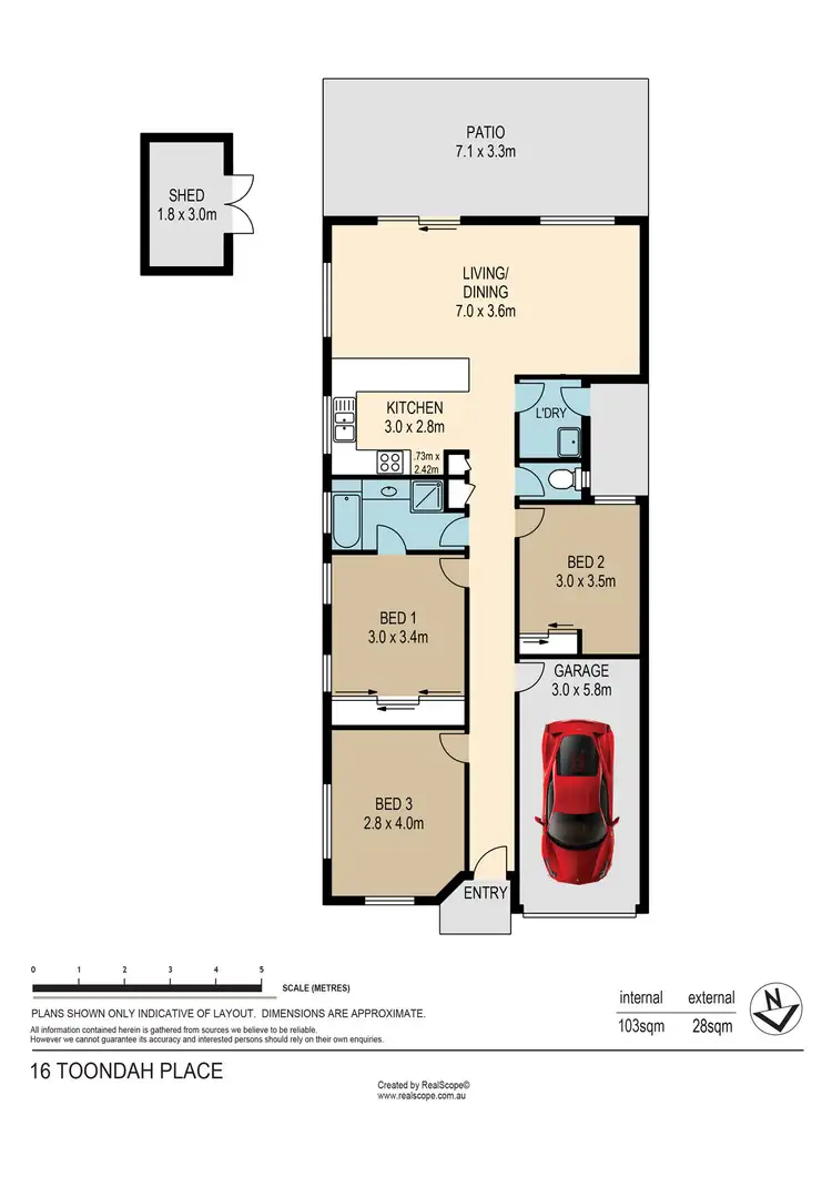 Floorplan of Homely house listing, 16 Toondah Place, Tingalpa QLD 4173