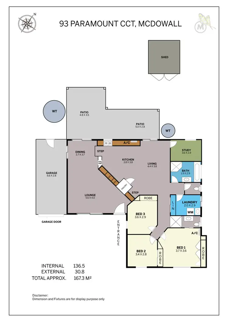 Floorplan of Homely house listing, 93 Paramount Circuit, Mcdowall QLD 4053
