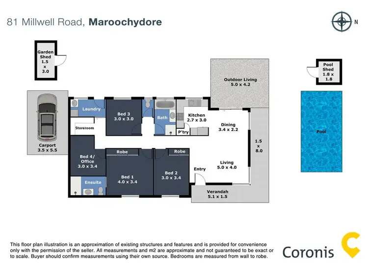 Floorplan of Homely house listing, 81 Millwell Road, Maroochydore QLD 4558