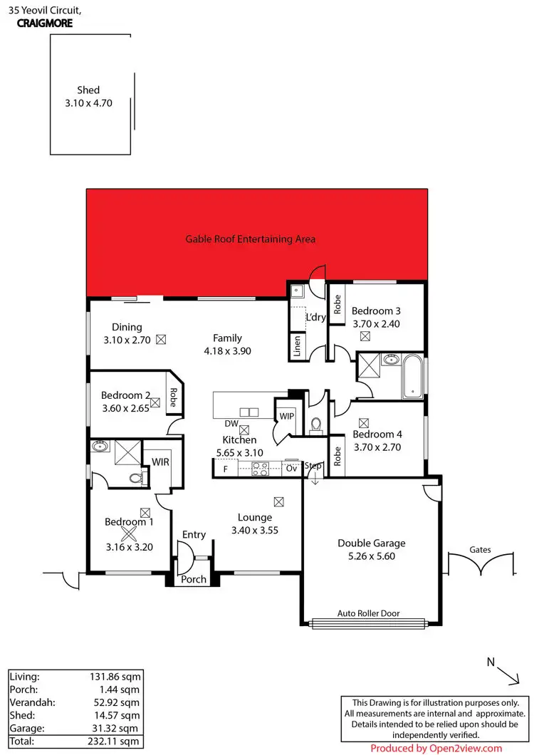 Floorplan of Homely house listing, 35 Yeovil Circuit, Craigmore SA 5114