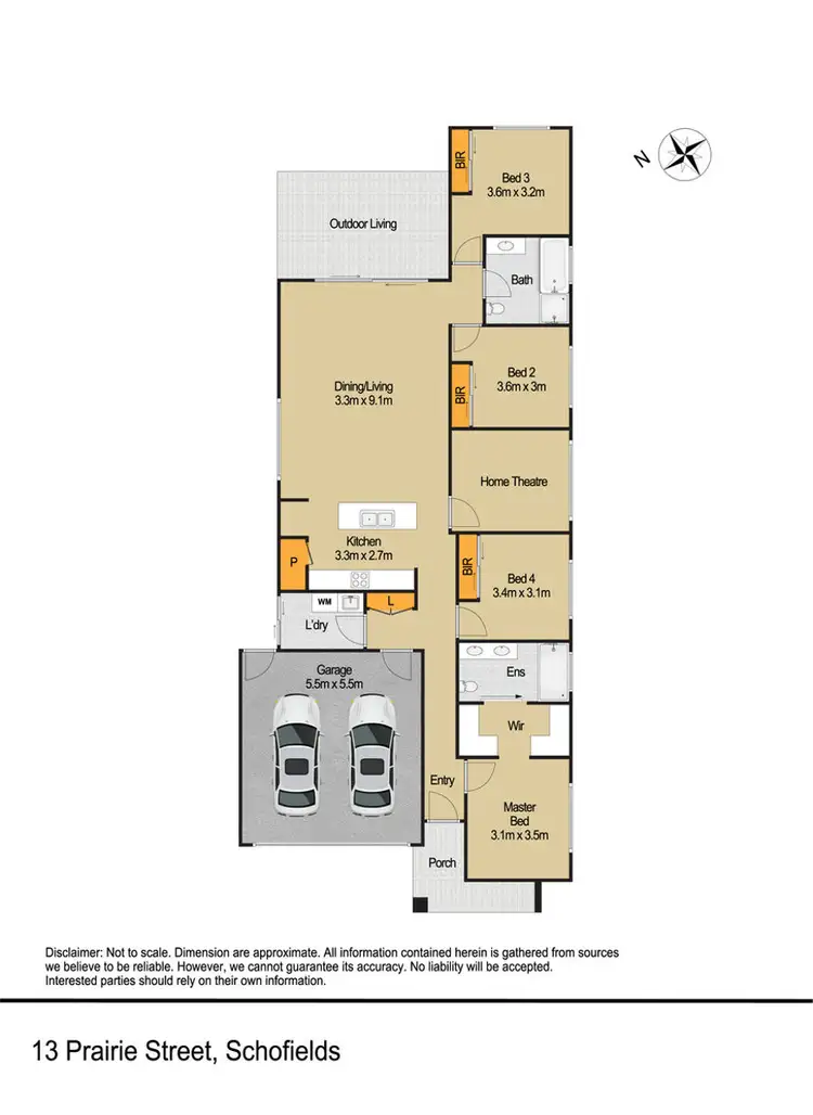 Floorplan of Homely house listing, 13 Prairie Street, Schofields NSW 2762