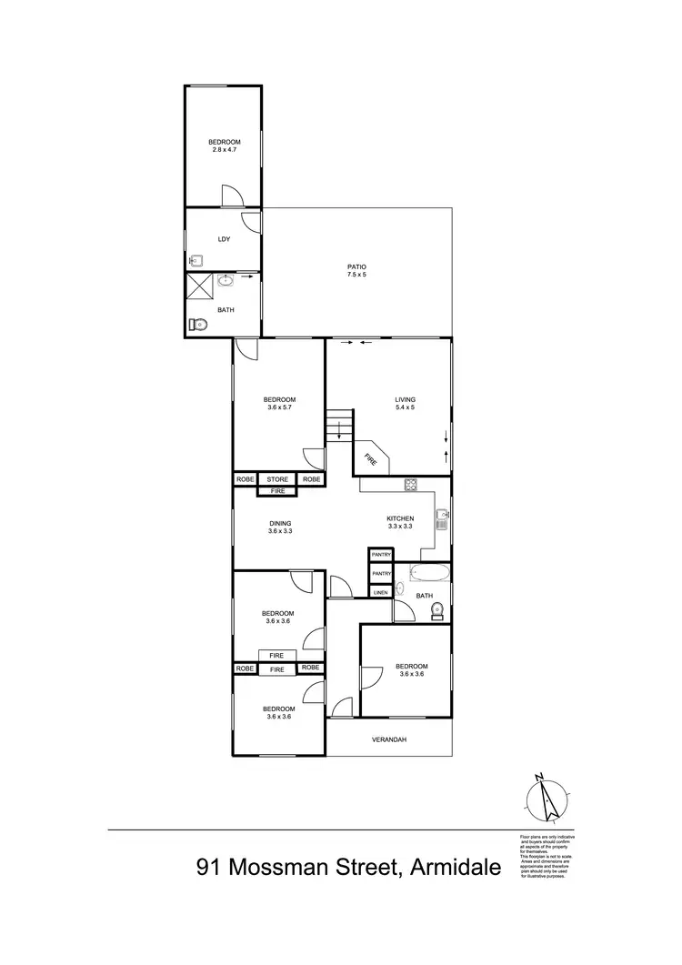 Floorplan of Homely house listing, 91 Mossman Street, Armidale NSW 2350
