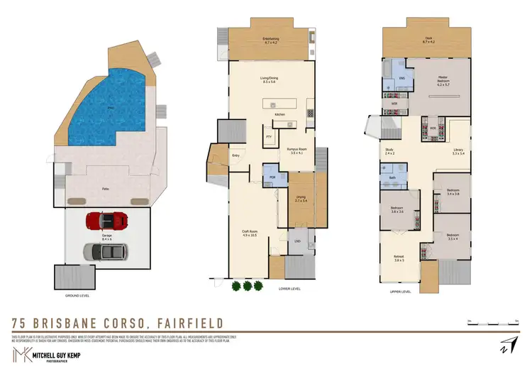 Floorplan of Homely house listing, 75 Brisbane Corso, Fairfield QLD 4103