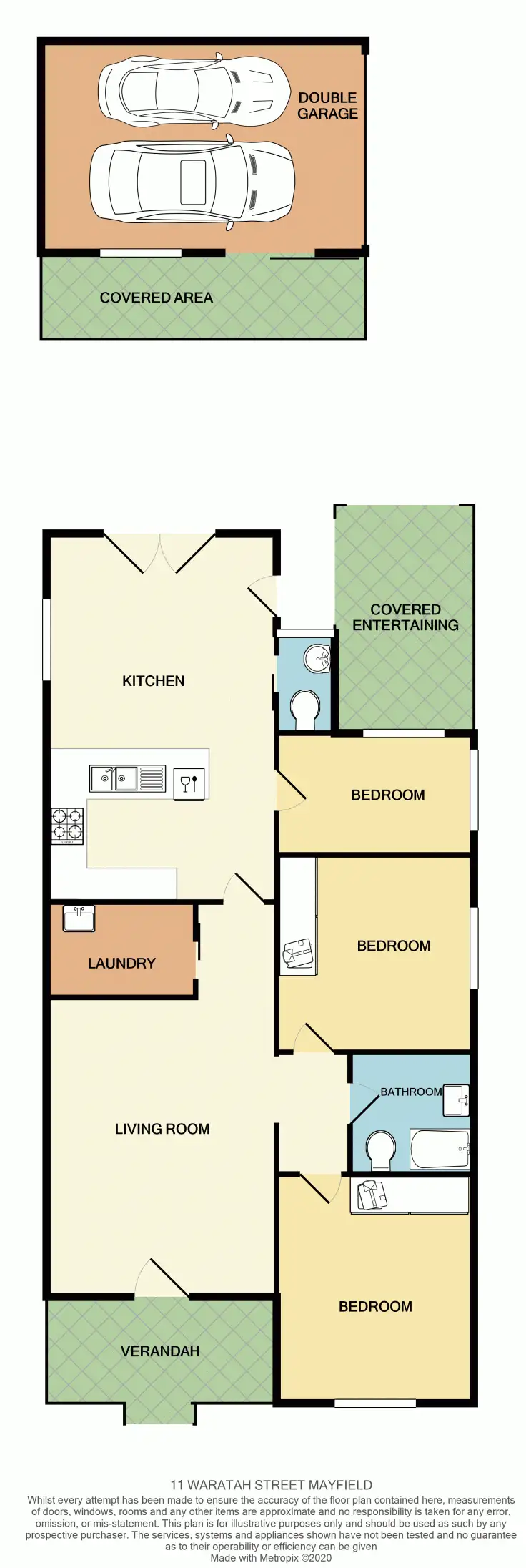 Floorplan of Homely house listing, 11 Waratah Street, Mayfield NSW 2304