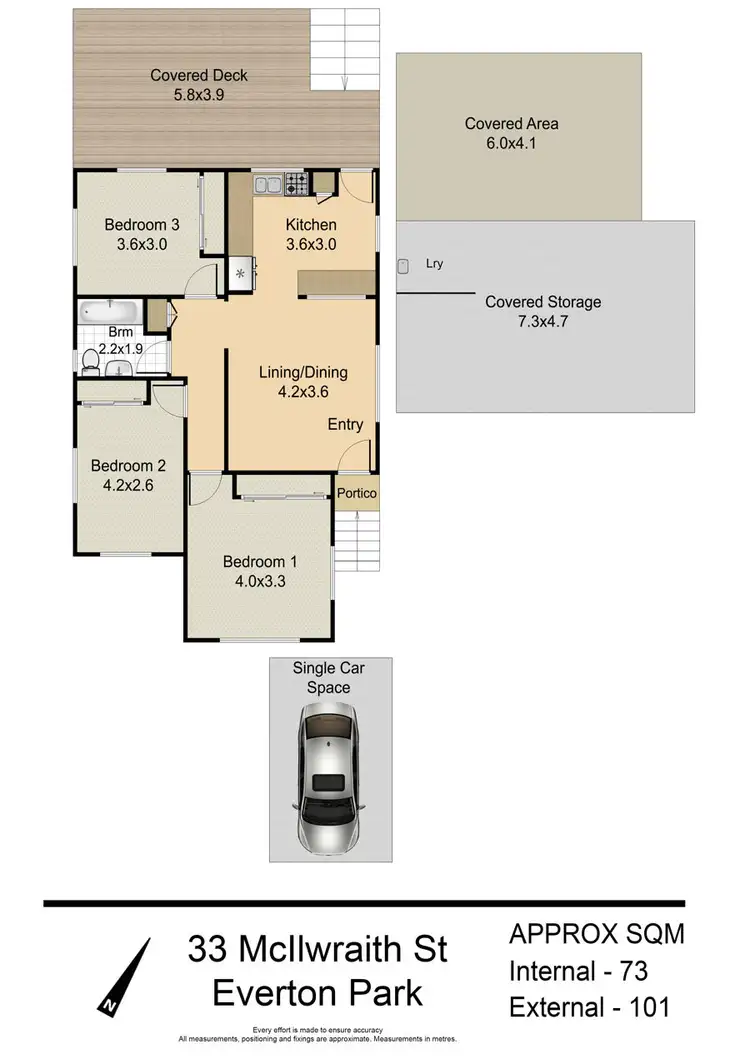 Floorplan of Homely house listing, 33 Mcilwraith Street, Everton Park QLD 4053