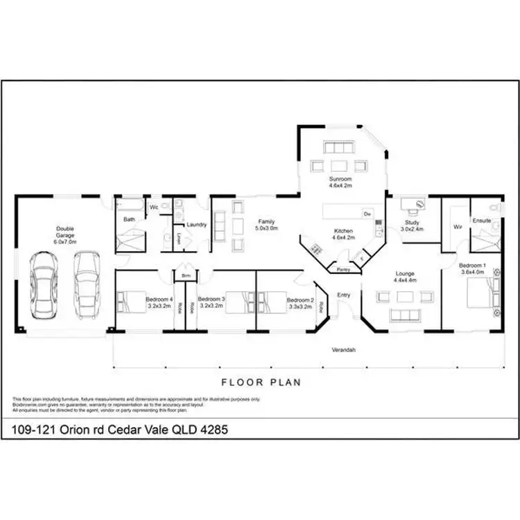 Floorplan of Homely house listing, 109-121 Orion Rd, Cedar Vale QLD 4285