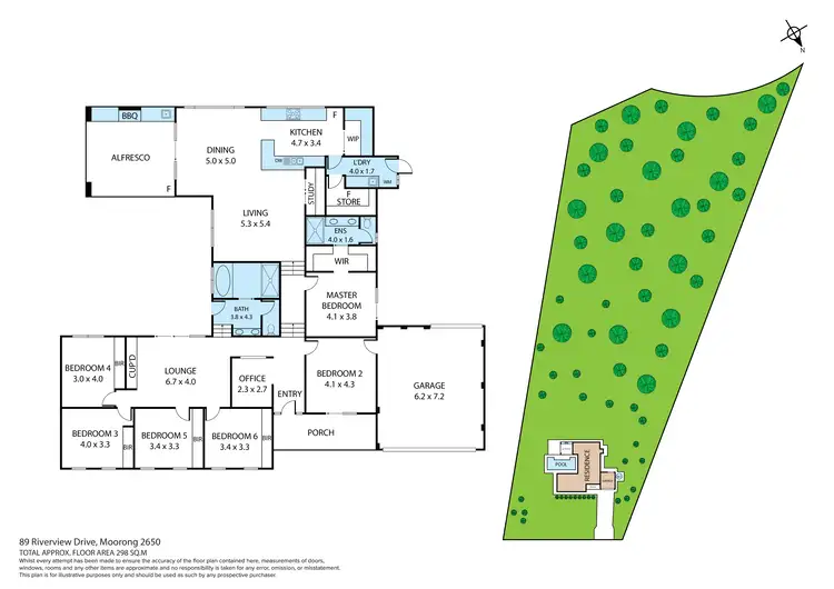 Floorplan of Homely house listing, 89 Riverview Drive, Moorong NSW 2650