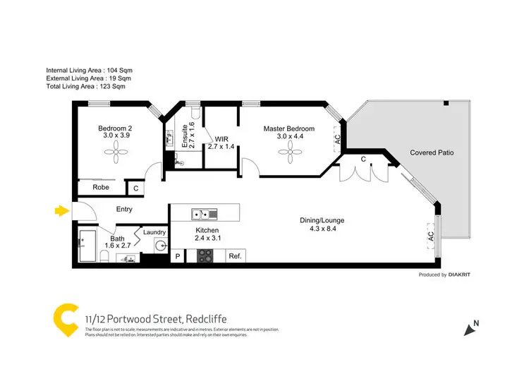 Floorplan of Homely unit listing, 11/12 Portwood Street, Redcliffe QLD 4020