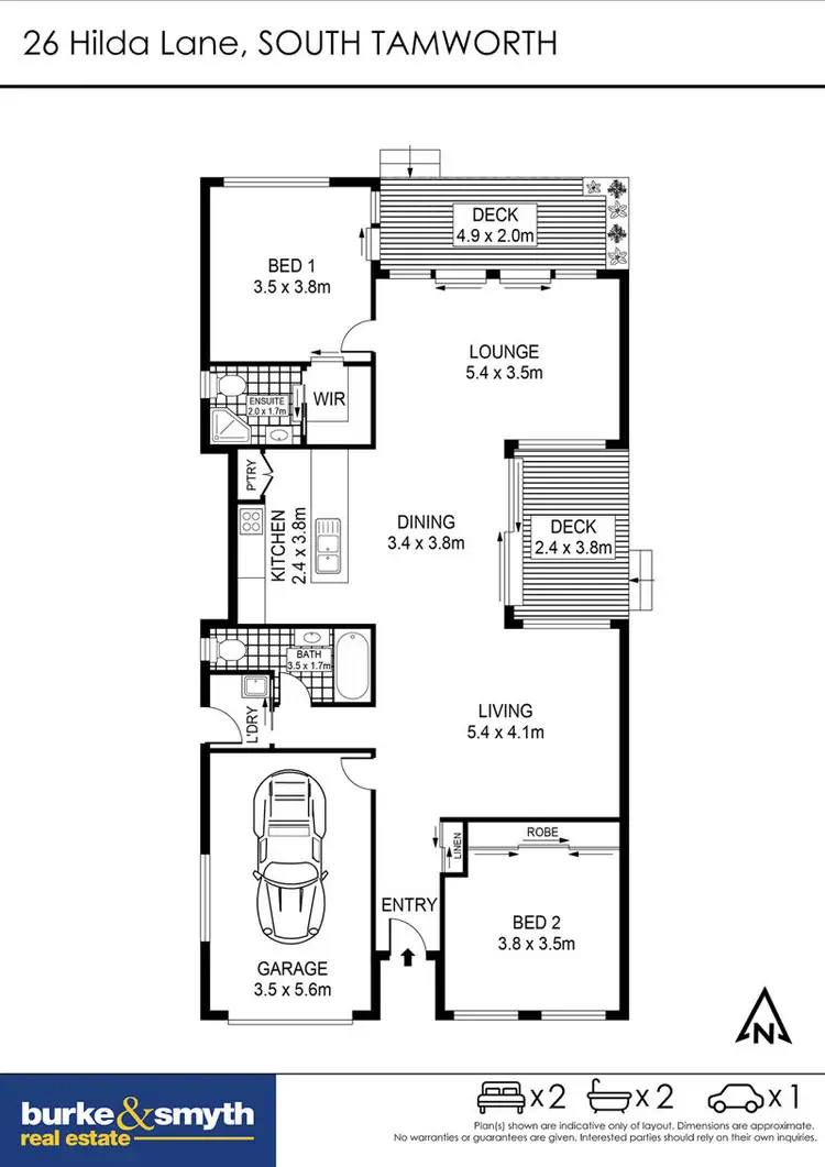 Floorplan of Homely house listing, 26 Hilda Lane, Tamworth NSW 2340
