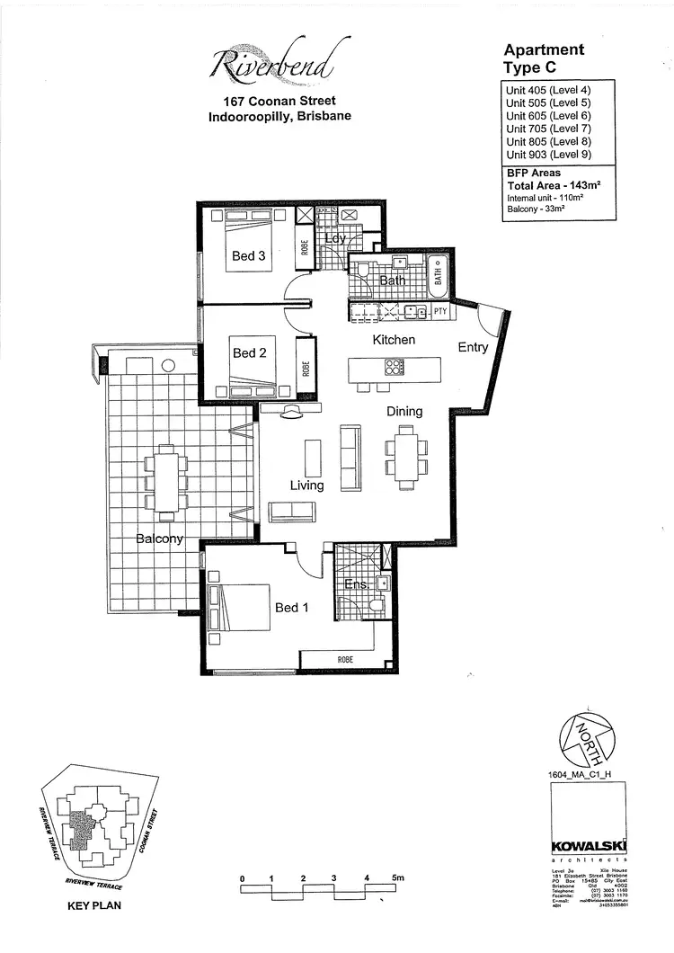 Floorplan of Homely apartment listing, 705/30 Riverview Terrace, Indooroopilly QLD 4068