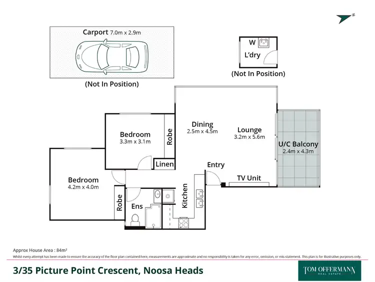 Floorplan of Homely unit listing, 3/35 Picture Point Crescent, Noosa Heads QLD 4567