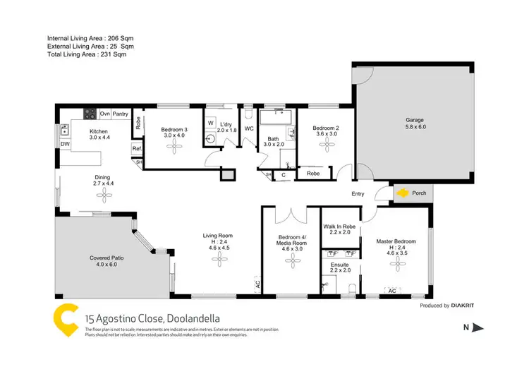 Floorplan of Homely house listing, 15 Agostino Close, Doolandella QLD 4077