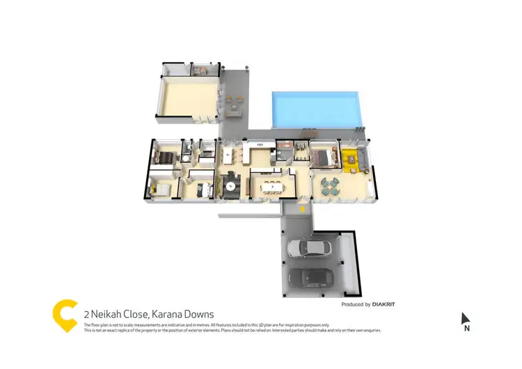Floorplan of Homely house listing, 2 Neikah Close, Karana Downs QLD 4306